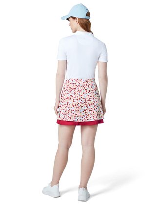 Callaway 17" Mosaic Print Flounce women's skort, brilliant white