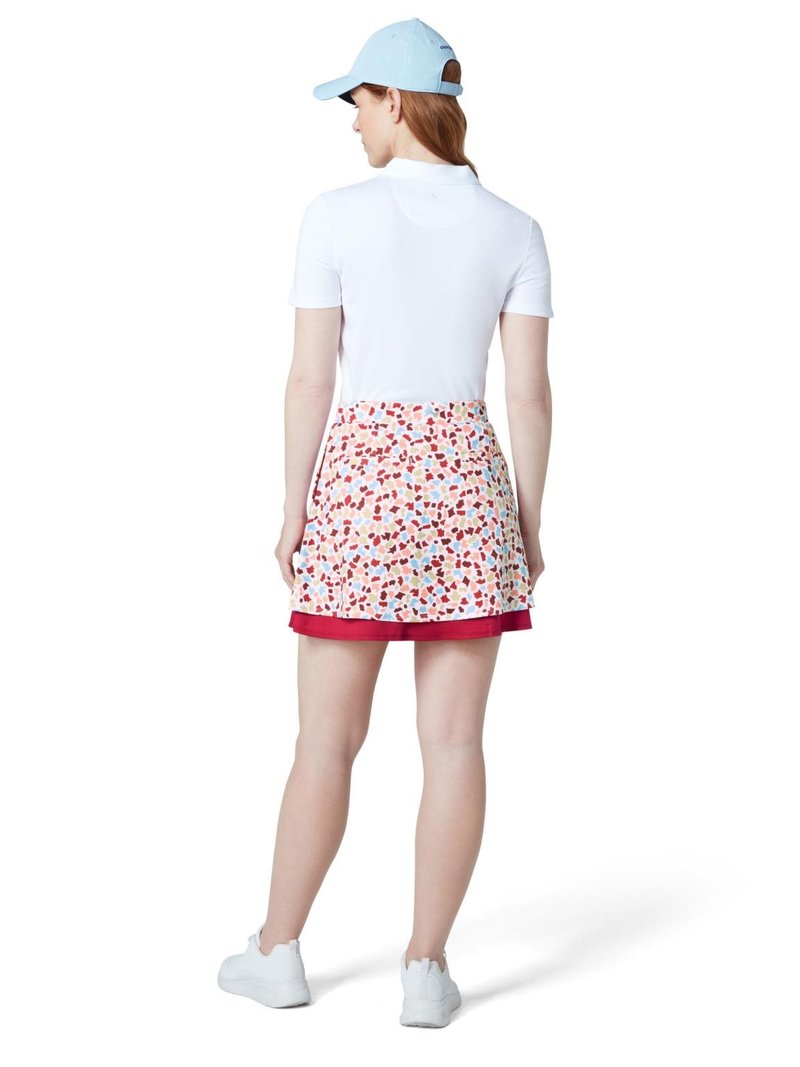 Callaway 17" Mosaic Print Flounce women's skort, brilliant white