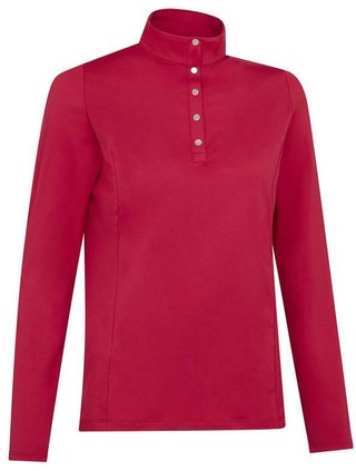 Callaway Thermal Longsleeve Fleece Back women's jersey polo, persian red