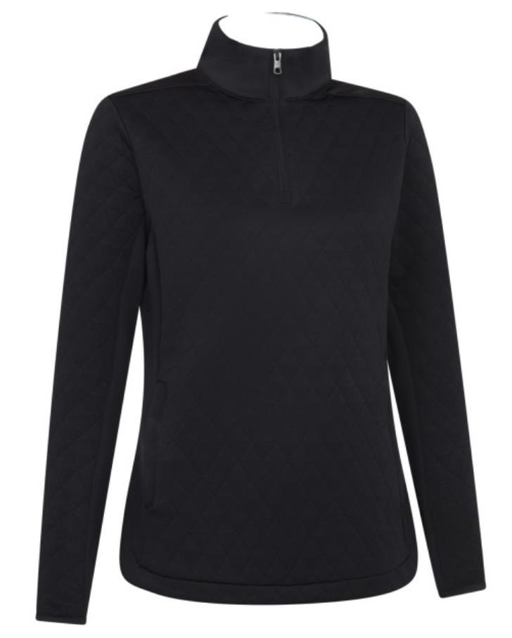 Callaway Quilted Fleece 1/4Zip women's sweatshirt, caviar