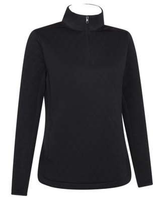 Callaway Quilted Fleece 1/4Zip women's sweatshirt, caviar