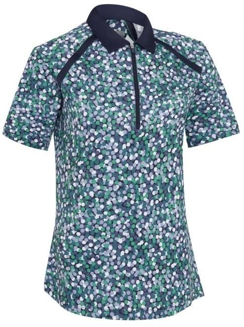Callaway Hexagon Geo Raglan women's polo, peacoat