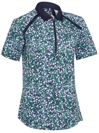 Callaway Hexagon Geo Raglan women's polo, peacoat