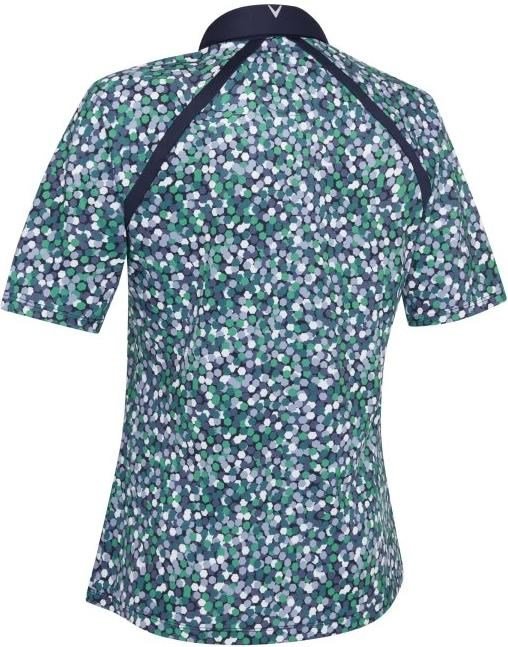Callaway Hexagon Geo Raglan women's polo, peacoat