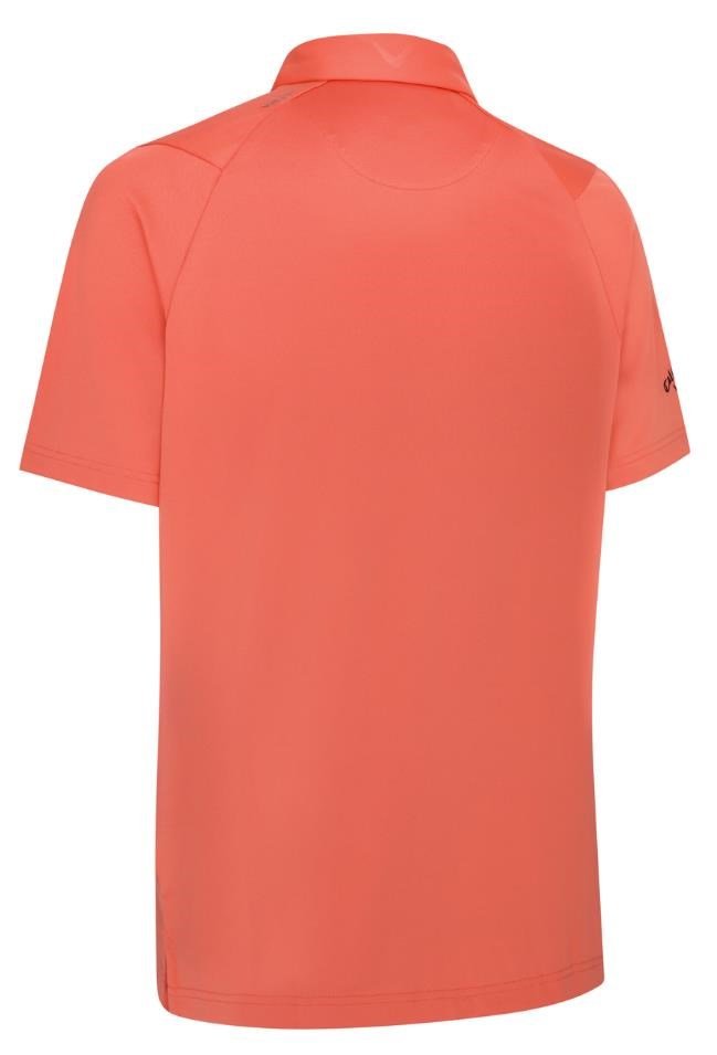 Callaway Swing Tech Tour Fit Solid men's polo, spiced coral