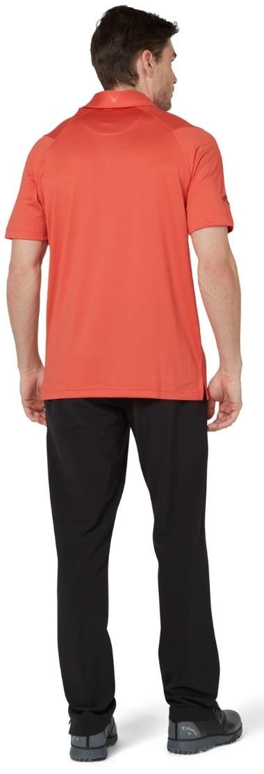 Callaway Swing Tech Tour Fit Solid men's polo, spiced coral