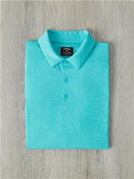 Callaway Premium Heathered men's polo, ceramic heather