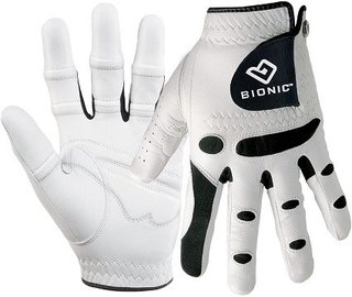 Bionic StableGrip mens golf glove, white