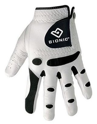Bionic StableGrip mens golf glove, white