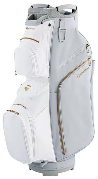 TaylorMade Kalea Gold ladies cart bag 2024, grey/white