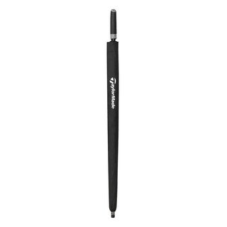 TaylorMade 64" Tour Double Canopy Umbrella, black/white