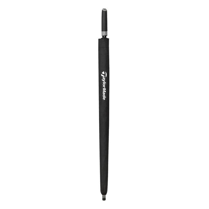TaylorMade 64" Tour Double Canopy Umbrella, black/white