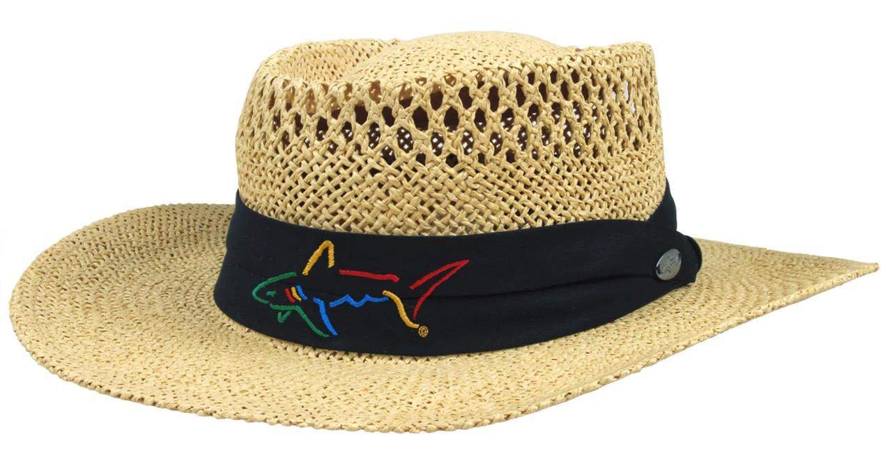 Greg Norman Signature Straw Hat, natural