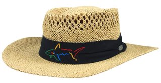 Greg Norman Signature Straw Hat, natural