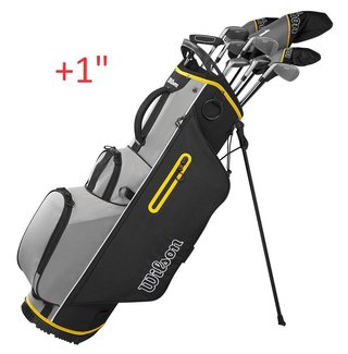 Wilson Ultra HL men's golf set, steel, charcoal/yellow, +1"
