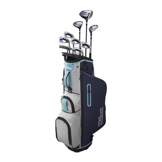 Wilson Ultra HL women's golf set, graphite, + cart bag, navy