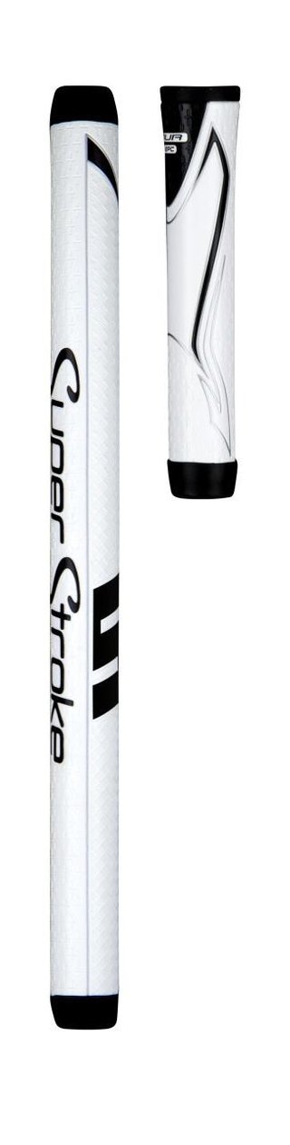 Super Stroke SuperStroke Zenergy Tour 1.0 putter grip, white/black (2pc)