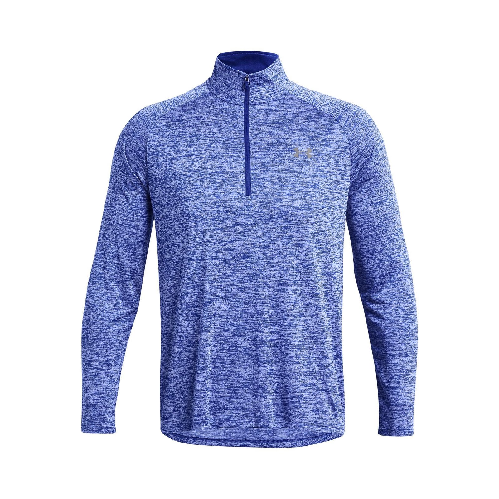 Under Armour Tech 2.0 1/2 Zip men's long sleeve shirt, royal white