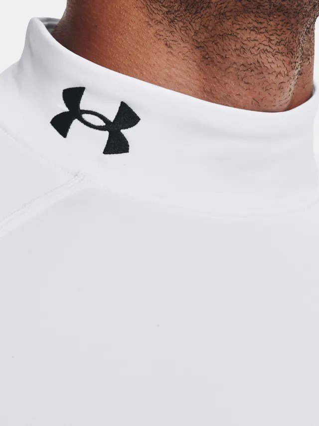 Under Armour CG Armour Fitted Mock men's T-shirt, white