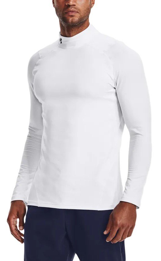 Under Armour CG Armour Fitted Mock men's T-shirt, white