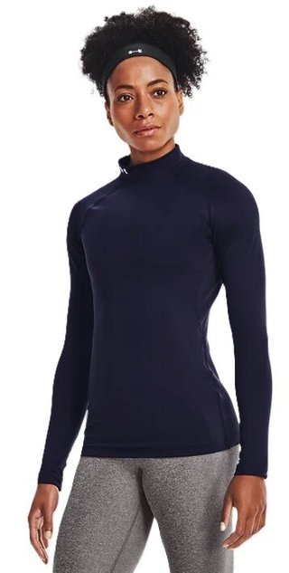 Under Armour Authentics Mockneck women's baselayer, blue