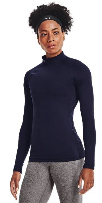 Under Armour Authentics Mockneck women's baselayer, blue