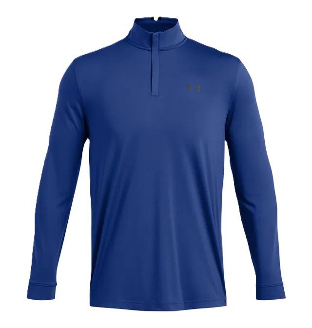 Under Armour Playoff 1/4 Zip men's sweatshirt, tech blue/black