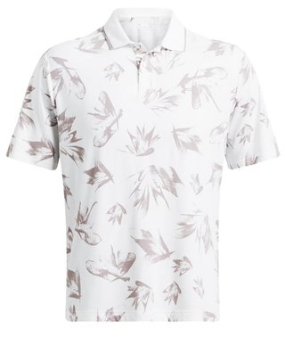 Under Armour Iso-Chill Edge men's polo, white/tetra gray