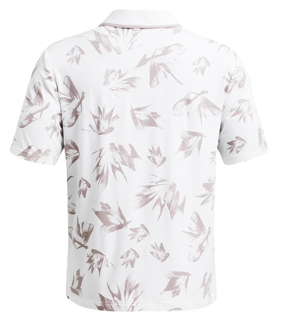 Under Armour Iso-Chill Edge men's polo, white/tetra gray