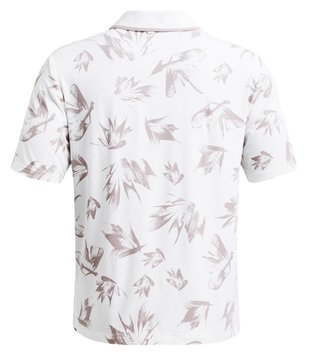 Under Armour Iso-Chill Edge men's polo, white/tetra gray