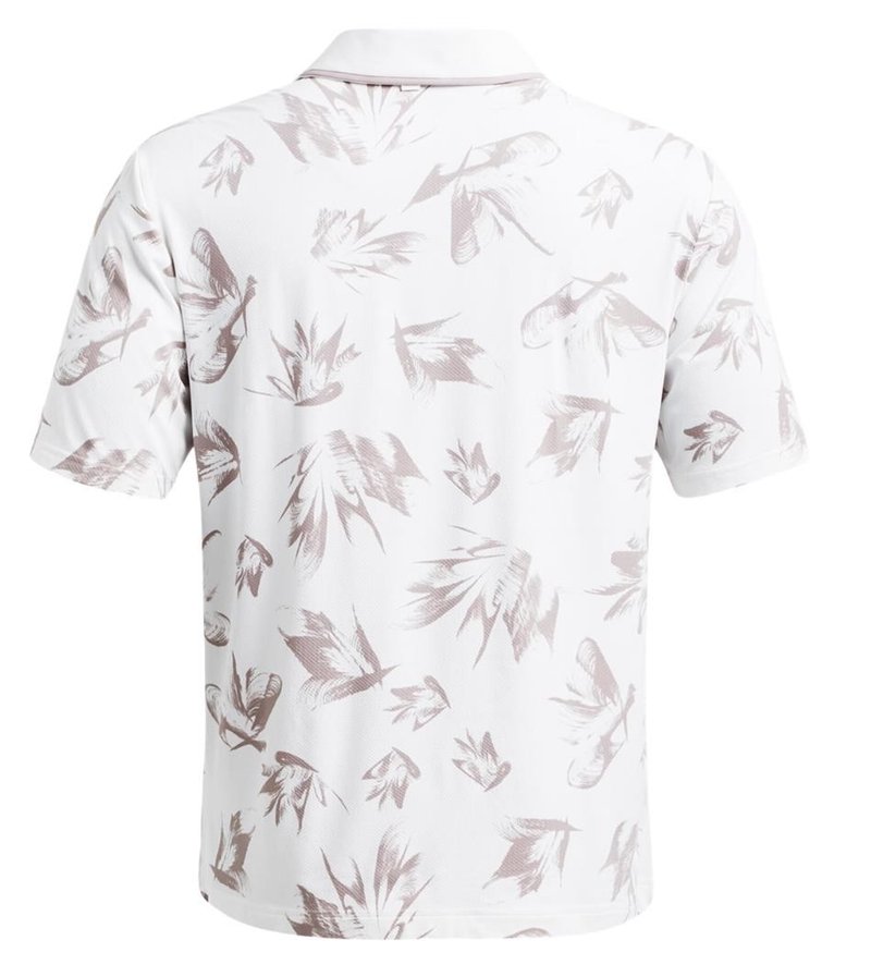 Under Armour Iso-Chill Edge men's polo, white/tetra gray