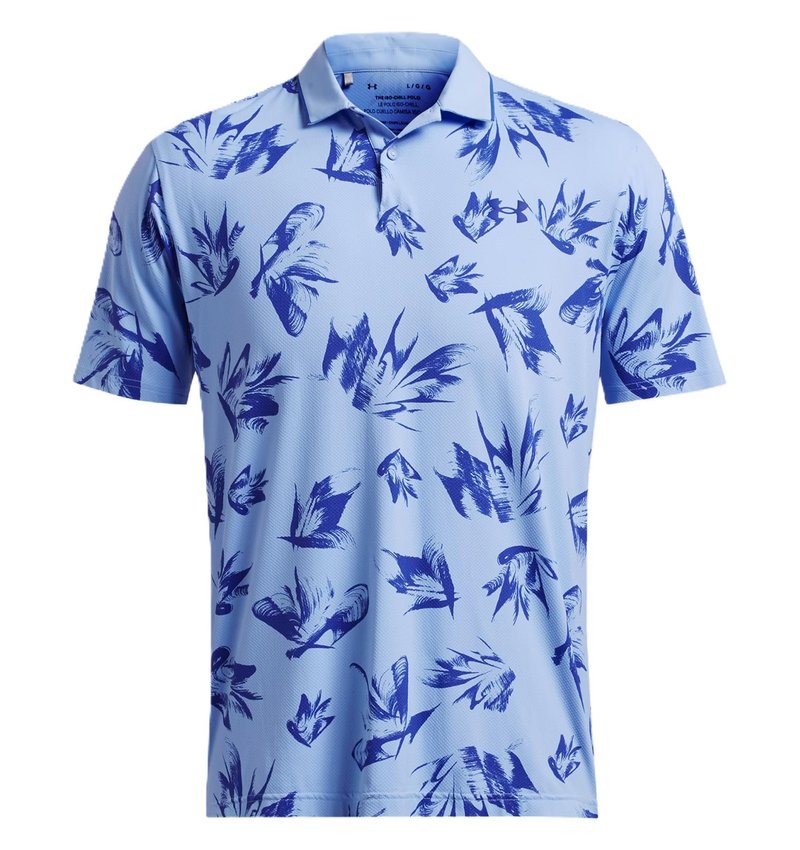 Under Armour Iso-Chill Edge men's polo, horizon blue/tech blue