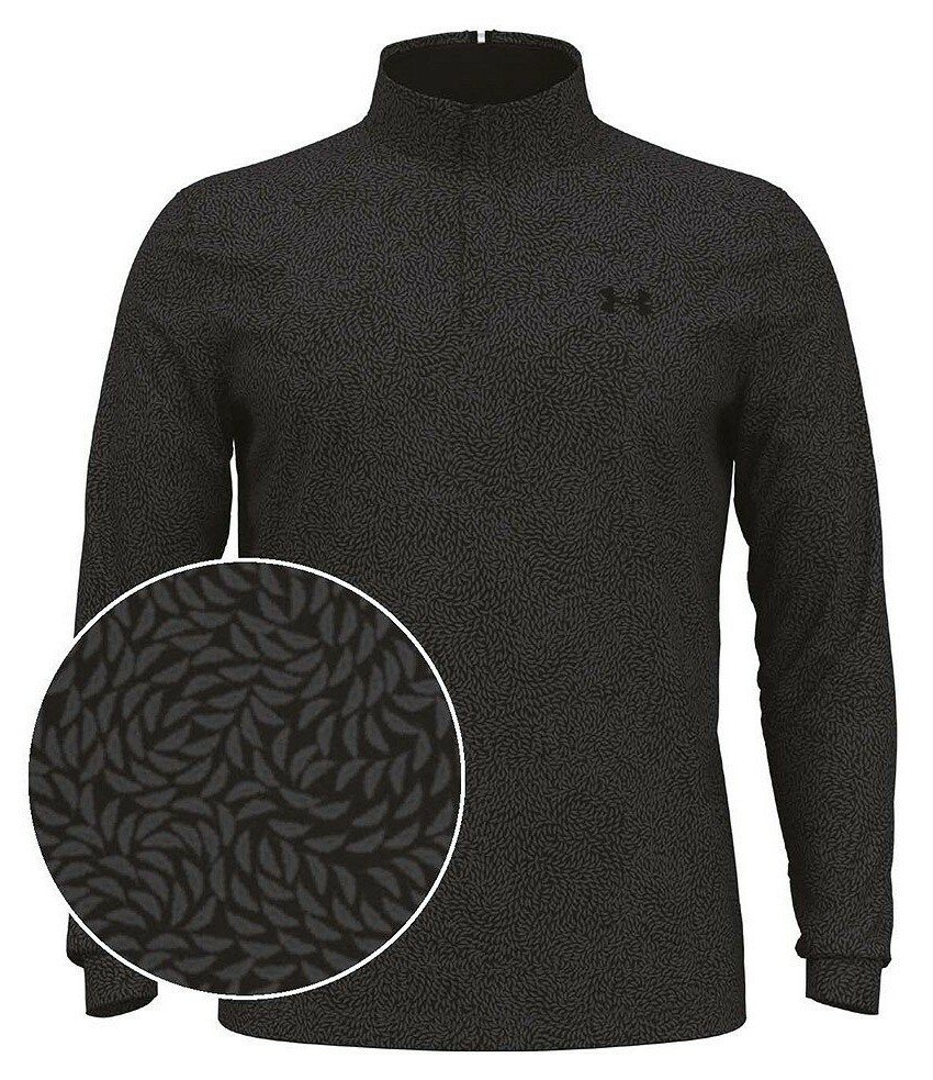 Under Armour Playoff Printed 1/4 Zip men's sweatshirt, black/castlerock