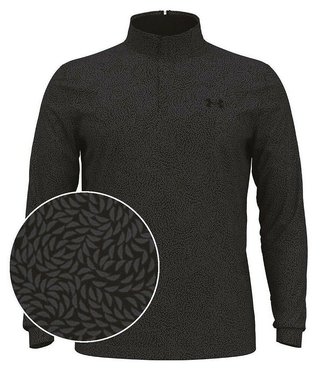 Under Armour Playoff Printed 1/4 Zip men's sweatshirt, black/castlerock
