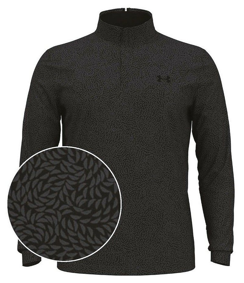 Under Armour Playoff Printed 1/4 Zip men's sweatshirt, black/castlerock