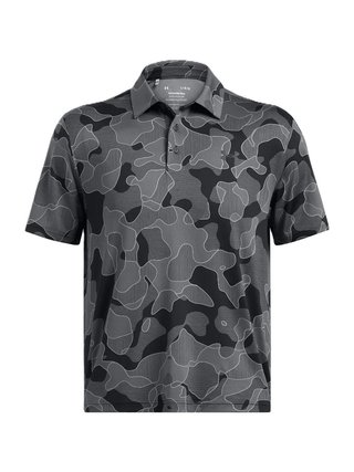 Under Armour Playoff 3.0 Printed men's polo, black