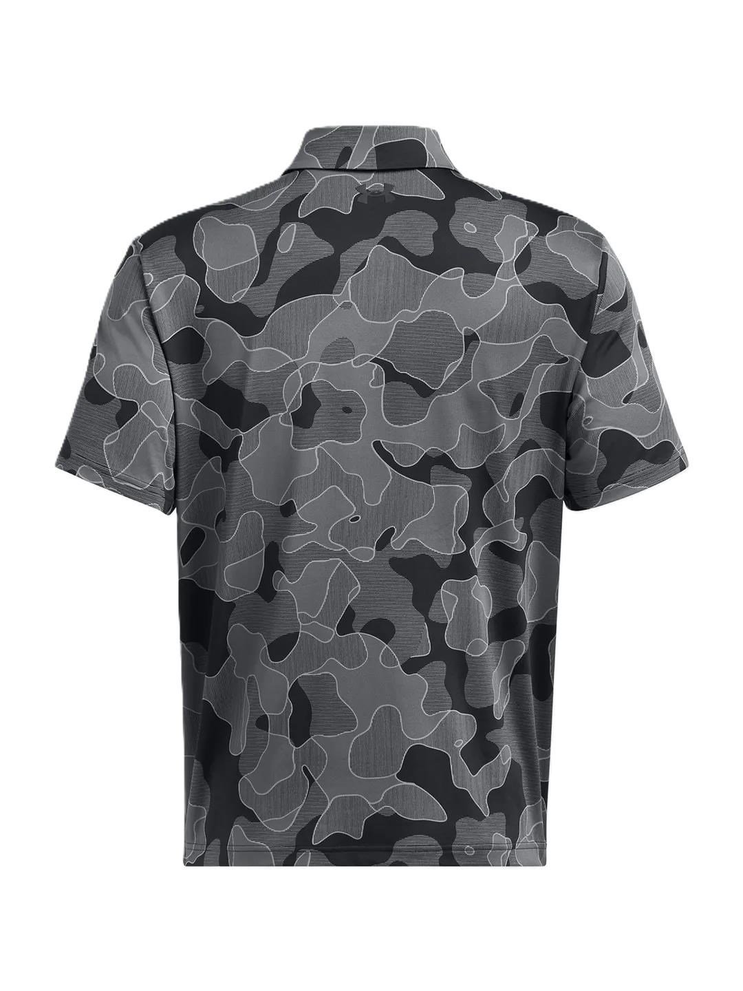 Under Armour Playoff 3.0 Printed men's polo, black