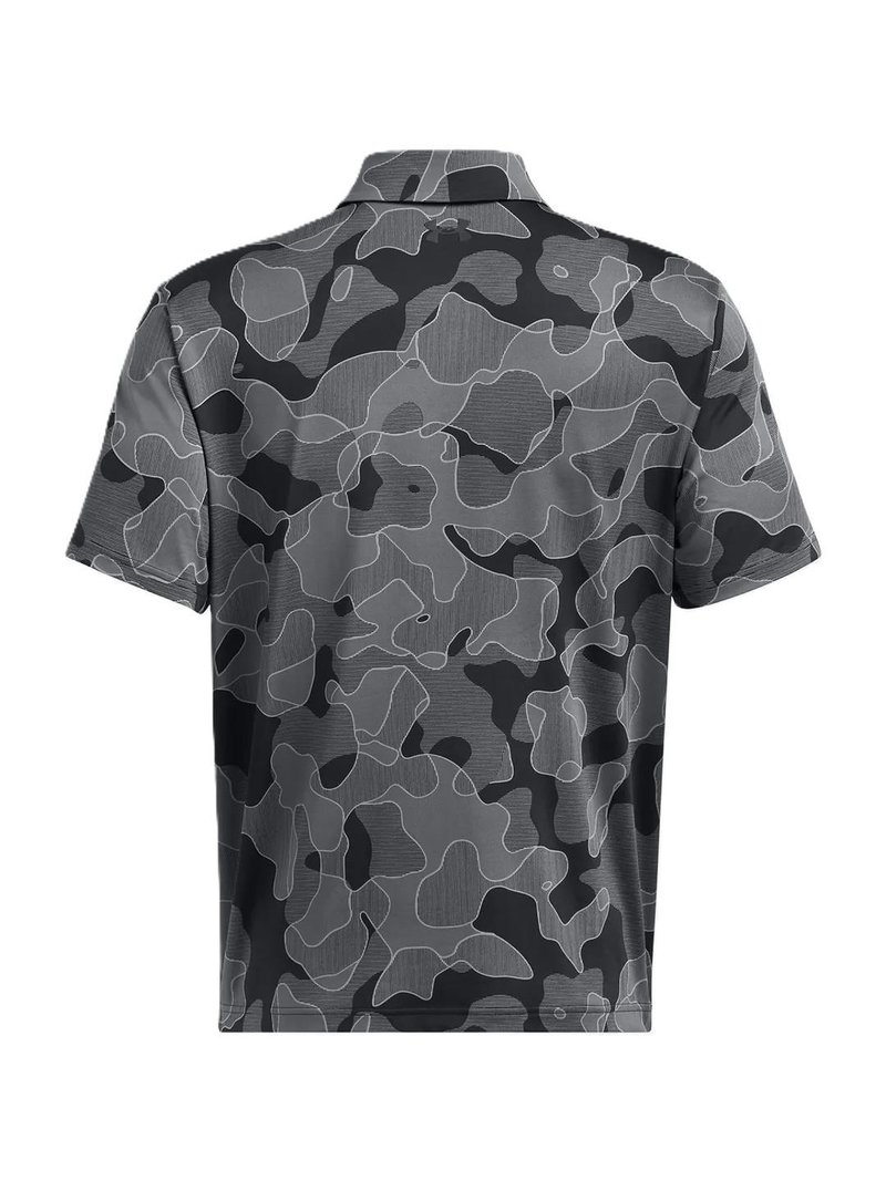 Under Armour Playoff 3.0 Printed men's polo, black