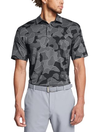 Under Armour Playoff 3.0 Printed men's polo, black