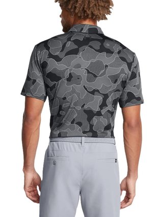 Under Armour Playoff 3.0 Printed men's polo, black