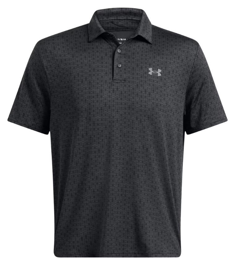 Under Armour Playoff 3.0 Printed men's polo, anthracite/black/castlerock