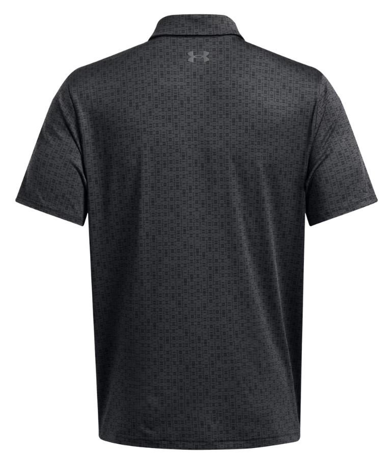Under Armour Playoff 3.0 Printed men's polo, anthracite/black/castlerock