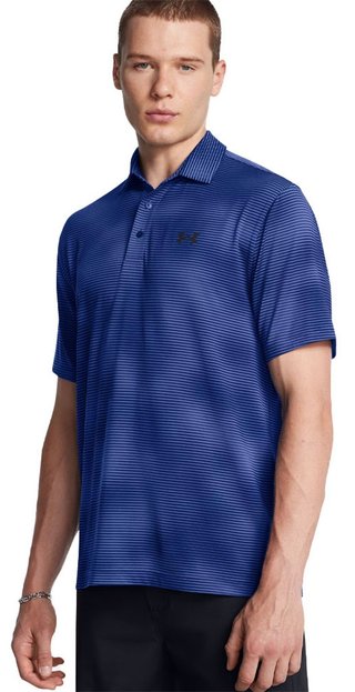 Under Armour Playoff 3.0 Printed men's polo, blue black