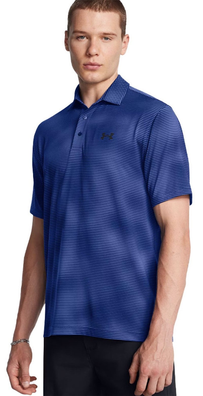 Under Armour Playoff 3.0 Printed men's polo, blue black