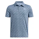 Under Armour Playoff Printed junior polo, light blue