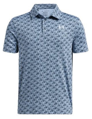 Under Armour Playoff Printed junior polo, light blue