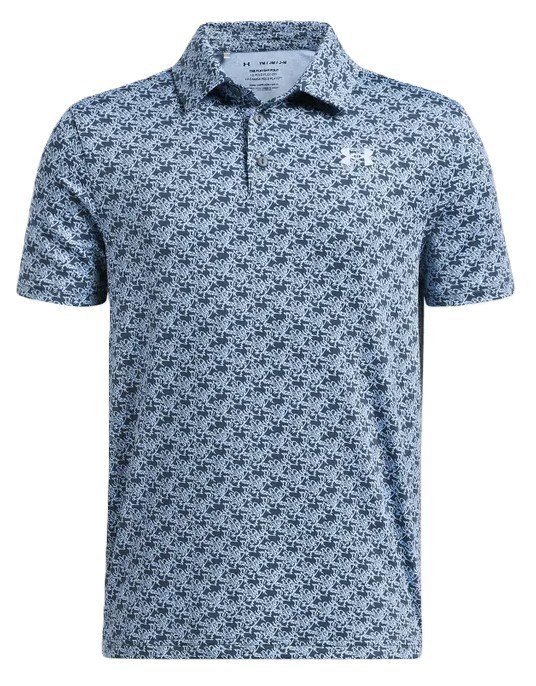 Under Armour Playoff Printed junior polo, light blue
