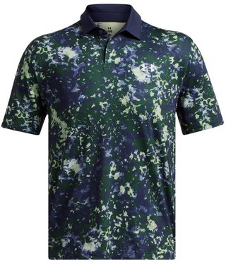 Under Armour T2G Printed men's polo, retro green/midnight navy