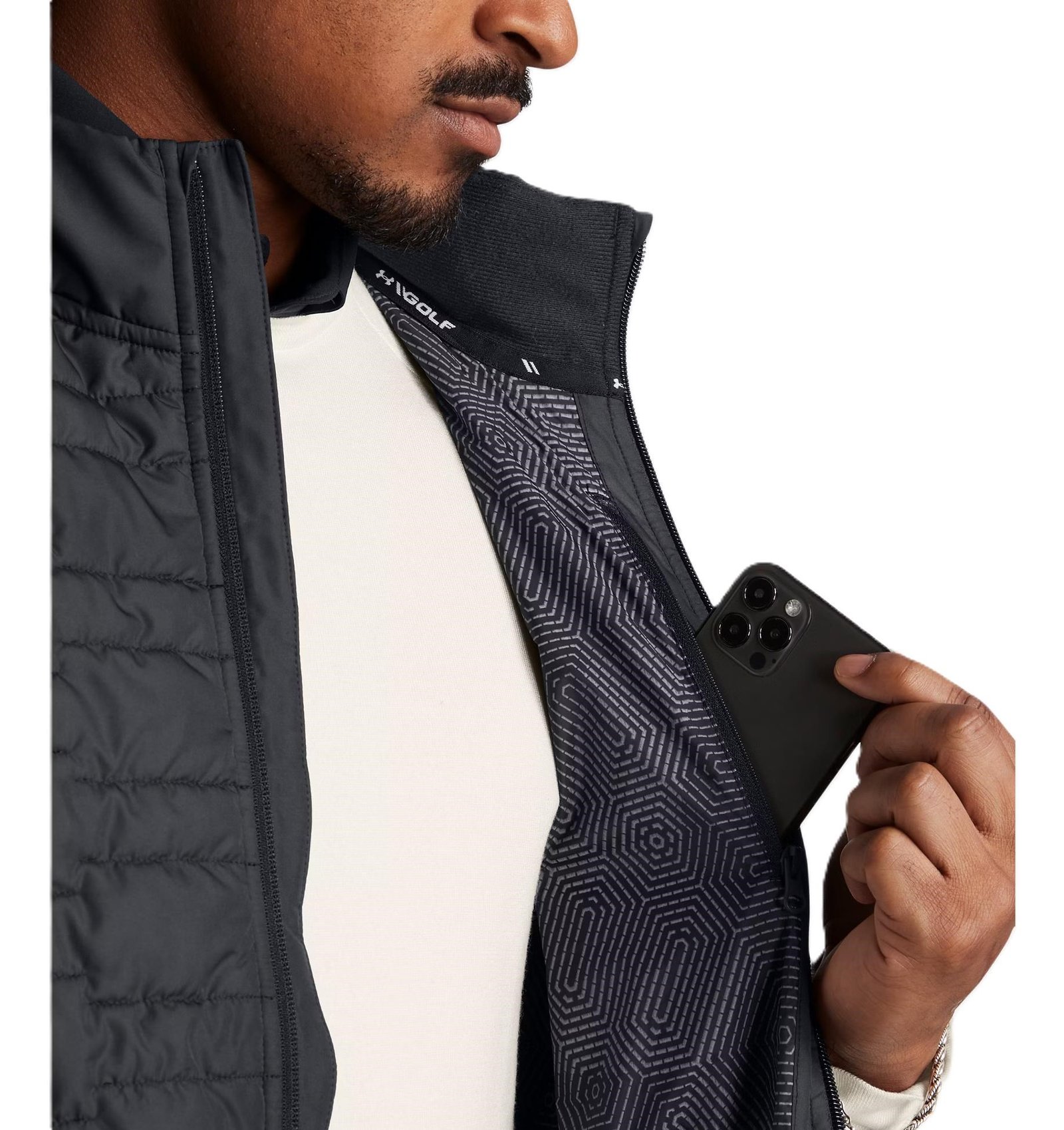 Under Armour Drive Pro Insulated men's vest, black/metallic silver