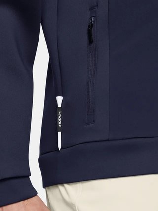Under Armour Drive Pro Storm men's hybrid jacket, midnight navy/metallic silver
